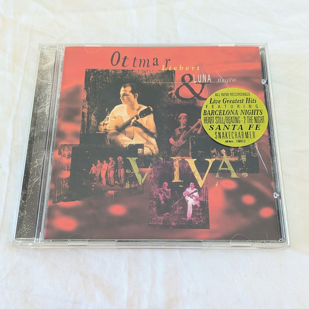 Ottmar Liebert & Luna Negra Viva! CD Live Greatest Hits Barcelona Nights 1995